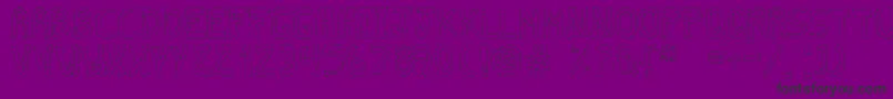 Czcionka DiscontinuoTfb – czarne czcionki na fioletowym tle