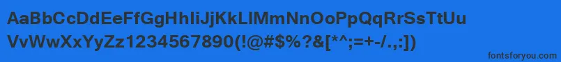 More about TungaBold Font TungaBold Font – Black Fonts on Blue Background