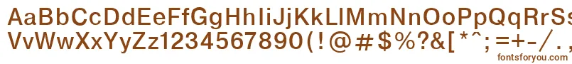 Encycpla-fontti – ruskeat fontit valkoisella taustalla