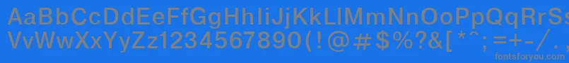 フォントEncycpla – 青い背景に灰色の文字