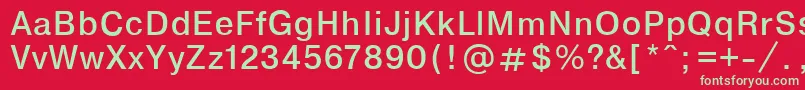 フォントEncycpla – 赤い背景に緑の文字