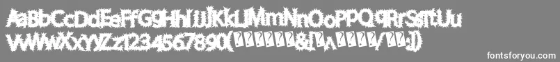 Chronicharvest Font – White Fonts on Gray Background