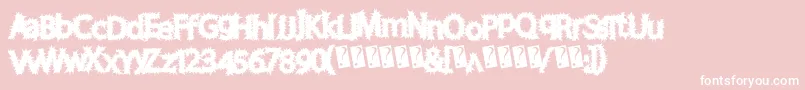 Chronicharvest Font – White Fonts on Pink Background