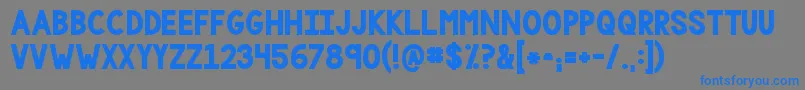 Kgonemorelightbig Font – Blue Fonts on Gray Background