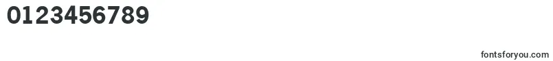 NewsGothicLtBold-Schriftart – Schriften für Zahlen und Nummern