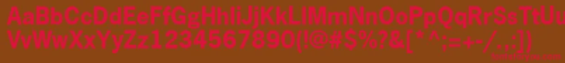 Шрифт NewsGothicLtBold – красные шрифты на коричневом фоне