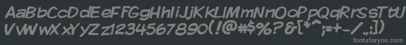 Vtckomixationregularフォントについての詳細 フォントVtckomixationregular – 黒い背景に灰色の文字