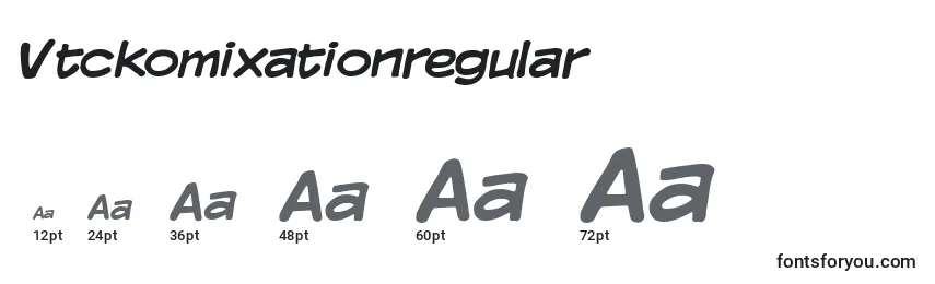Vtckomixationregular Font Sizes
