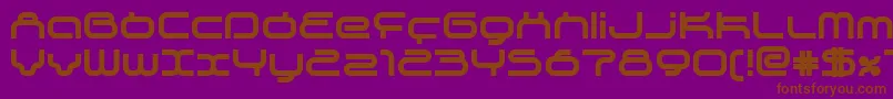 Supeb Font – Brown Fonts on Purple Background