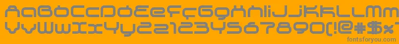 Supeb-fontti – harmaat kirjasimet oranssilla taustalla
