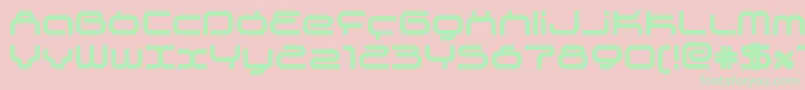 Supeb Font – Green Fonts on Pink Background