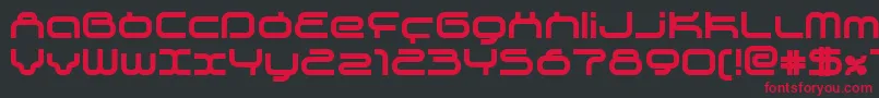 Supeb Font – Red Fonts on Black Background