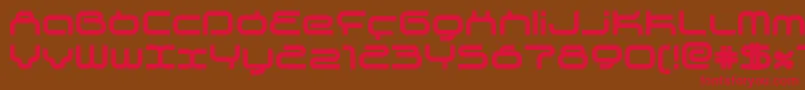 Supeb Font – Red Fonts on Brown Background