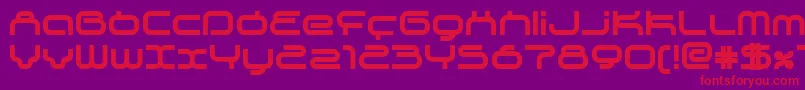 Supeb Font – Red Fonts on Purple Background