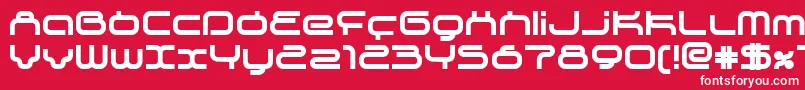 Supeb Font – White Fonts on Red Background