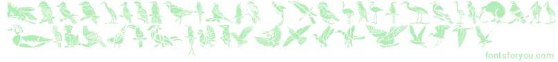 Czcionka HffBirdStencil – zielone czcionki