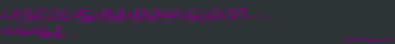 Arabia Font – Purple Fonts on Black Background