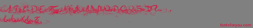 Arabia Font – Red Fonts on Gray Background