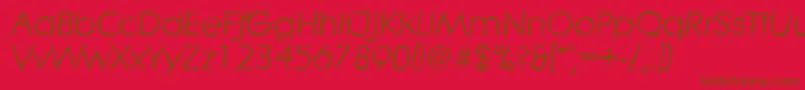 LiteraantiqueItalic Font – Brown Fonts on Red Background