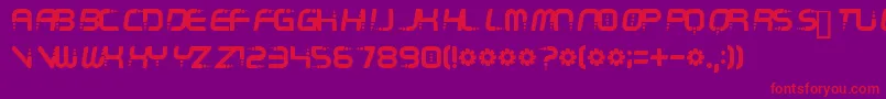 Despair Font – Red Fonts on Purple Background