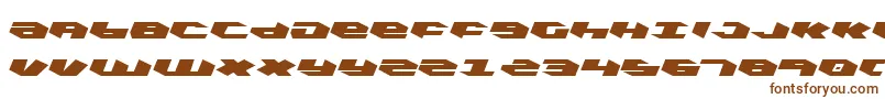 KubrickLeftalic Font – Brown Fonts on White Background