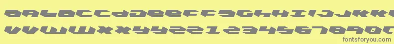 Weitere Informationen zur KubrickLeftalic-Schriftart KubrickLeftalic-Schriftart – Graue Schriften auf gelbem Hintergrund