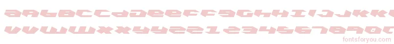 KubrickLeftalic Font – Pink Fonts on White Background