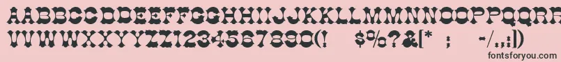 GoodBadUgly Font – Black Fonts on Pink Background