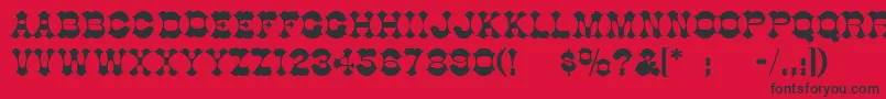 GoodBadUgly Font – Black Fonts on Red Background