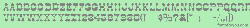 GoodBadUgly Font – Gray Fonts on Green Background