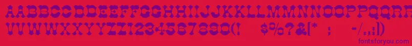Шрифт GoodBadUgly – фиолетовые шрифты на красном фоне