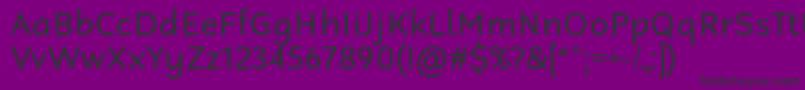 RobagaRoundedRegular Font – Black Fonts on Purple Background