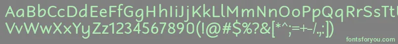 RobagaRoundedRegular Font – Green Fonts on Gray Background