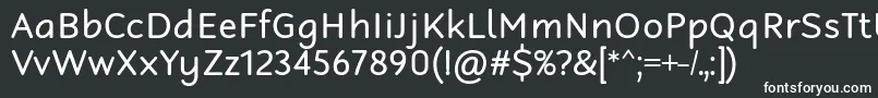 RobagaRoundedRegular Font – White Fonts on Black Background