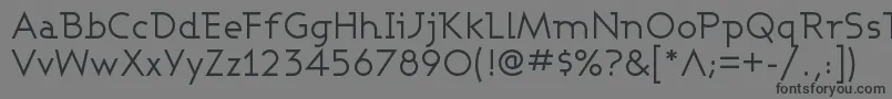 AshbyBook-fontti – mustat fontit harmaalla taustalla