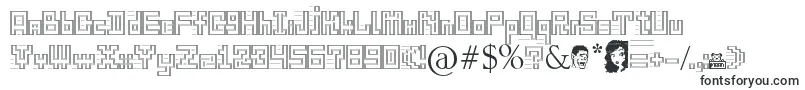 Шрифт Gangofsipirok – рельефные шрифты