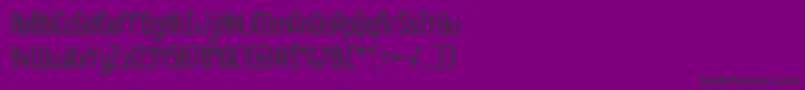 WigglySquigglyBrk-fontti – mustat fontit violetilla taustalla