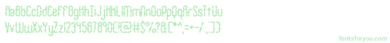 WigglySquigglyBrk-fontti – vihreät fontit
