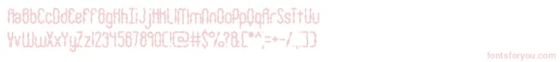フォントWigglySquigglyBrk – ピンクのフォント
