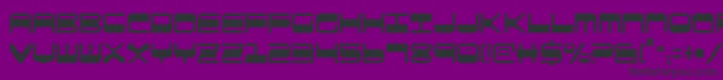 Fonte QuickgearCondensed – fontes pretas em um fundo violeta