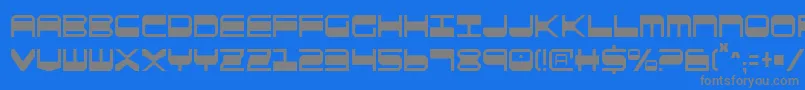 fuente QuickgearCondensed – Fuentes Grises Sobre Fondo Azul