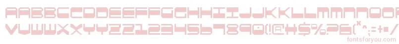 Fonte QuickgearCondensed – fontes rosa em um fundo branco