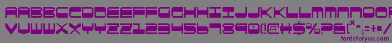 QuickgearCondensed Font – Purple Fonts on Gray Background