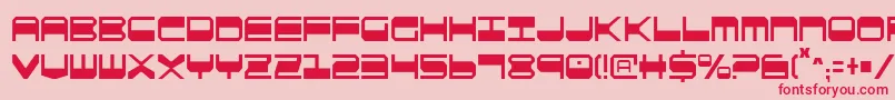 fuente QuickgearCondensed – Fuentes Rojas Sobre Fondo Rosa