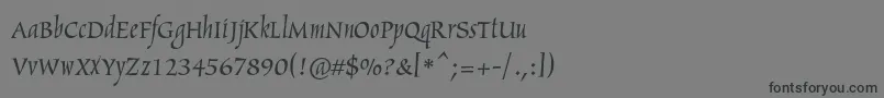 Шрифт Arthurc – чёрные шрифты на сером фоне