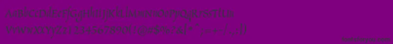 fuente Arthurc – Fuentes Negras Sobre Fondo Morado