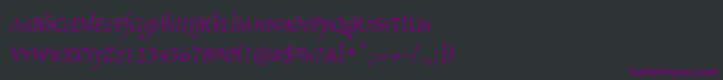 Arthurc Font – Purple Fonts on Black Background