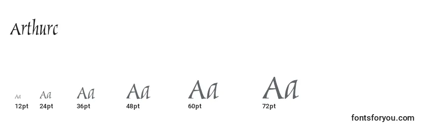 Arthurc Font Sizes
