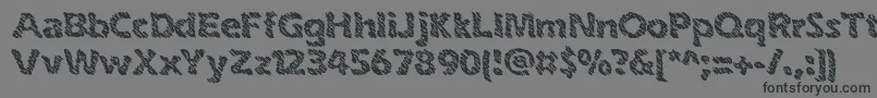 InkSwipesBrk Font – Black Fonts on Gray Background