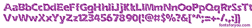 InkSwipesBrk Font – Purple Fonts on White Background